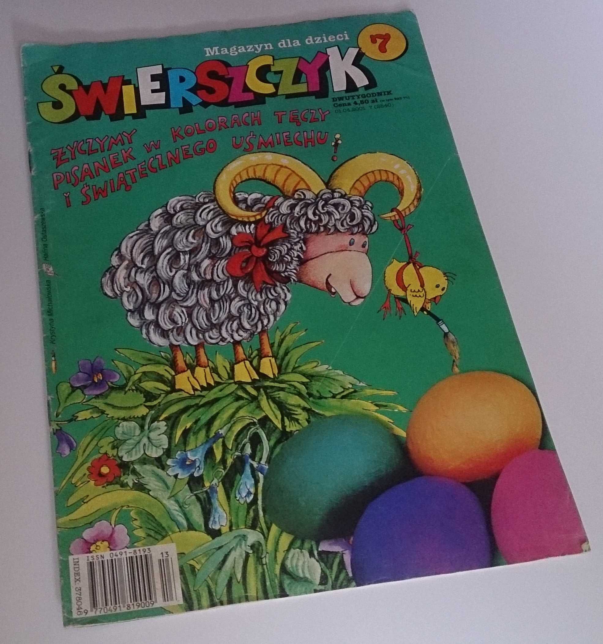 Świerszczyk 01.04.2001 7 (2540) Magazyn dla dzieci (Książka)