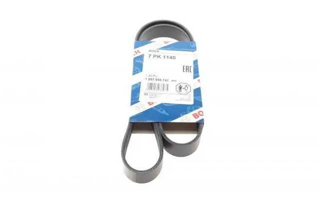 Ремінь генератора BOSCH  Nissan Micra/Note TIIDA 1.6i 05- (7PK1140)