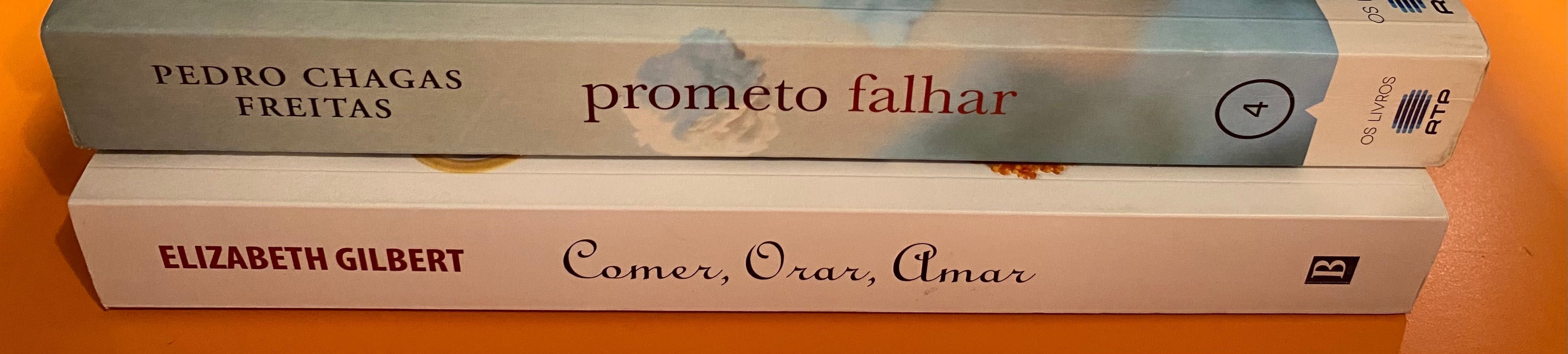 Livros Comer, Orar e Amar e Prometo Falhar