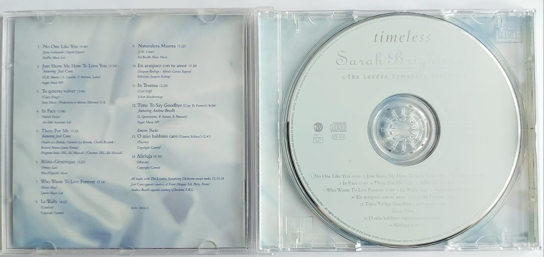 Sarah Brightman Timeless 1997r