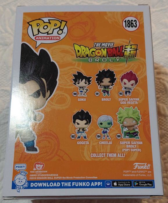 funko pop dragon ball super broly 1863 gogeta