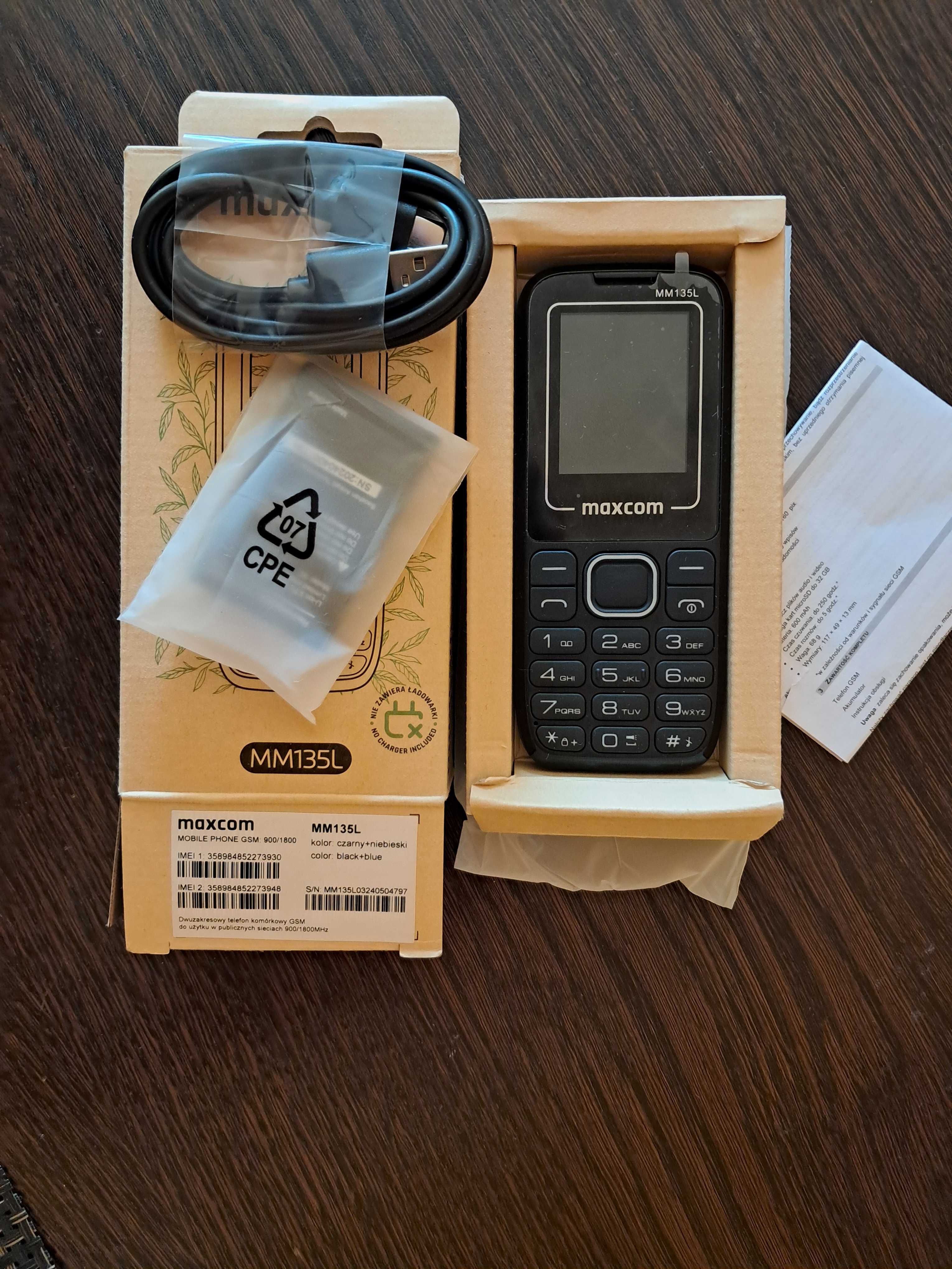 Telefon Maccom MM135L dla seniora