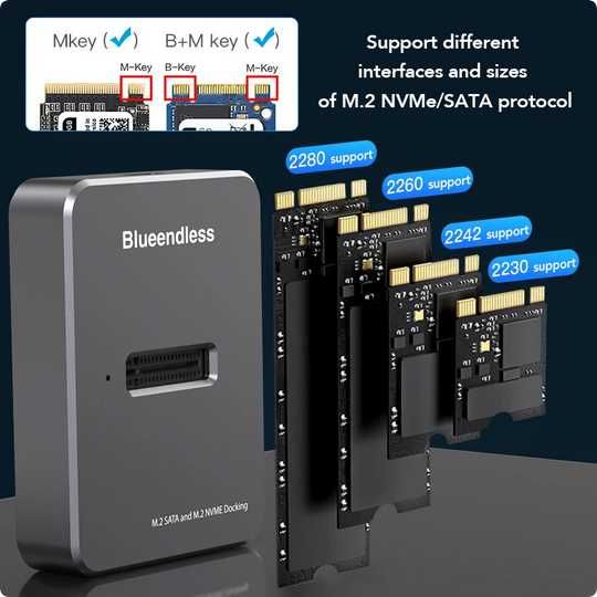 Dock Station M.2 NVME / SATA