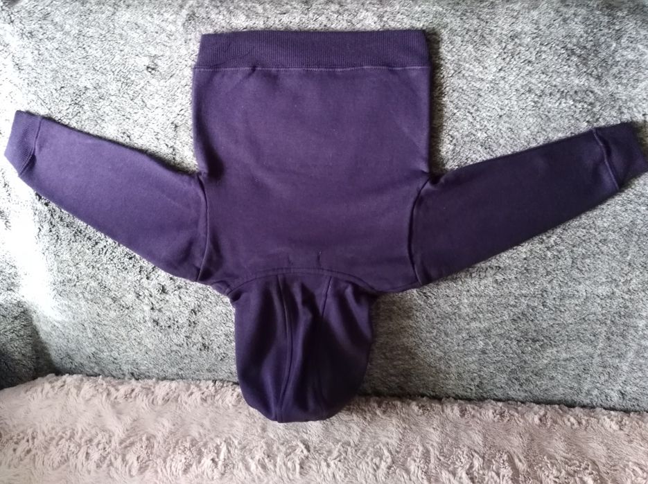 Bluza chłopięca fiolet z kapturem nowa