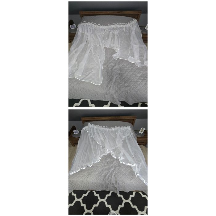 Zestaw firanek ozdobnych szer ok 180 cm