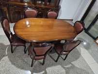 Móvel+6 cadeiras +mesa sala