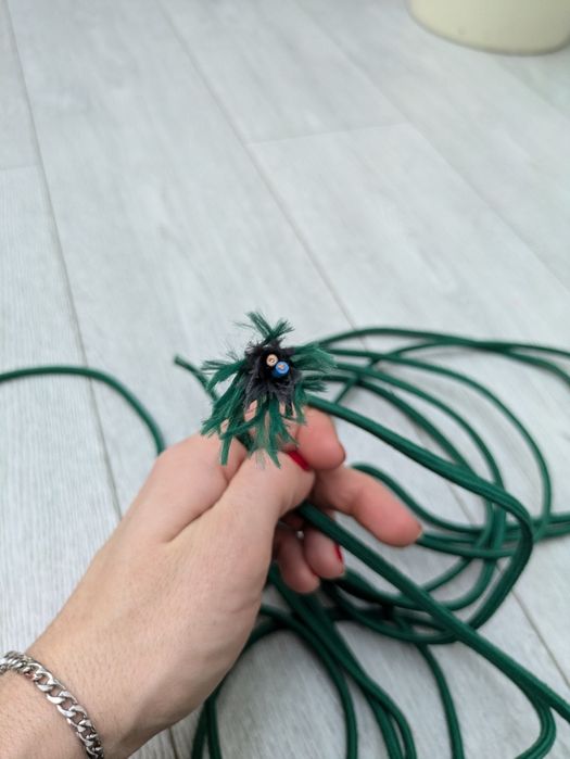 Kabel dekoracyjny elektryczny do lampy, tekstylny kolorowy, butelkowy