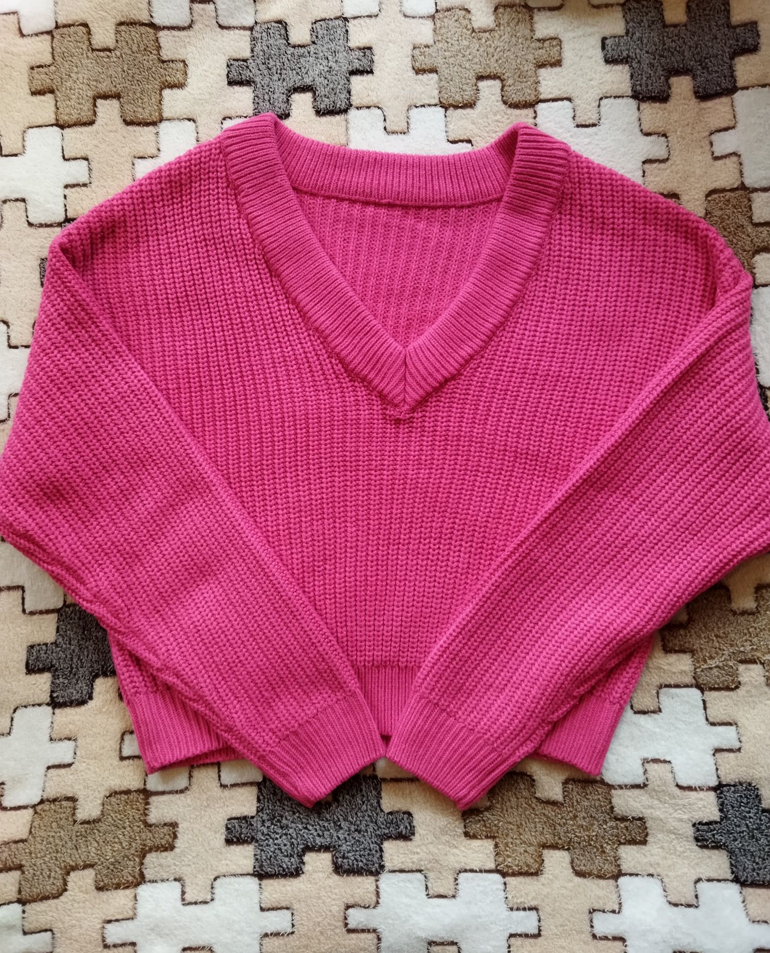 укороченный свитер