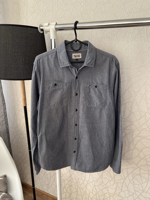 Сорочка Hilfiger Denim — сірий chambray, M