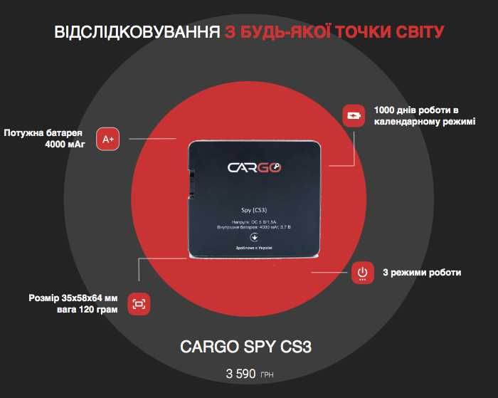 GPS трекер закладка/маяк Unit CU3 | від виробника + подарунок