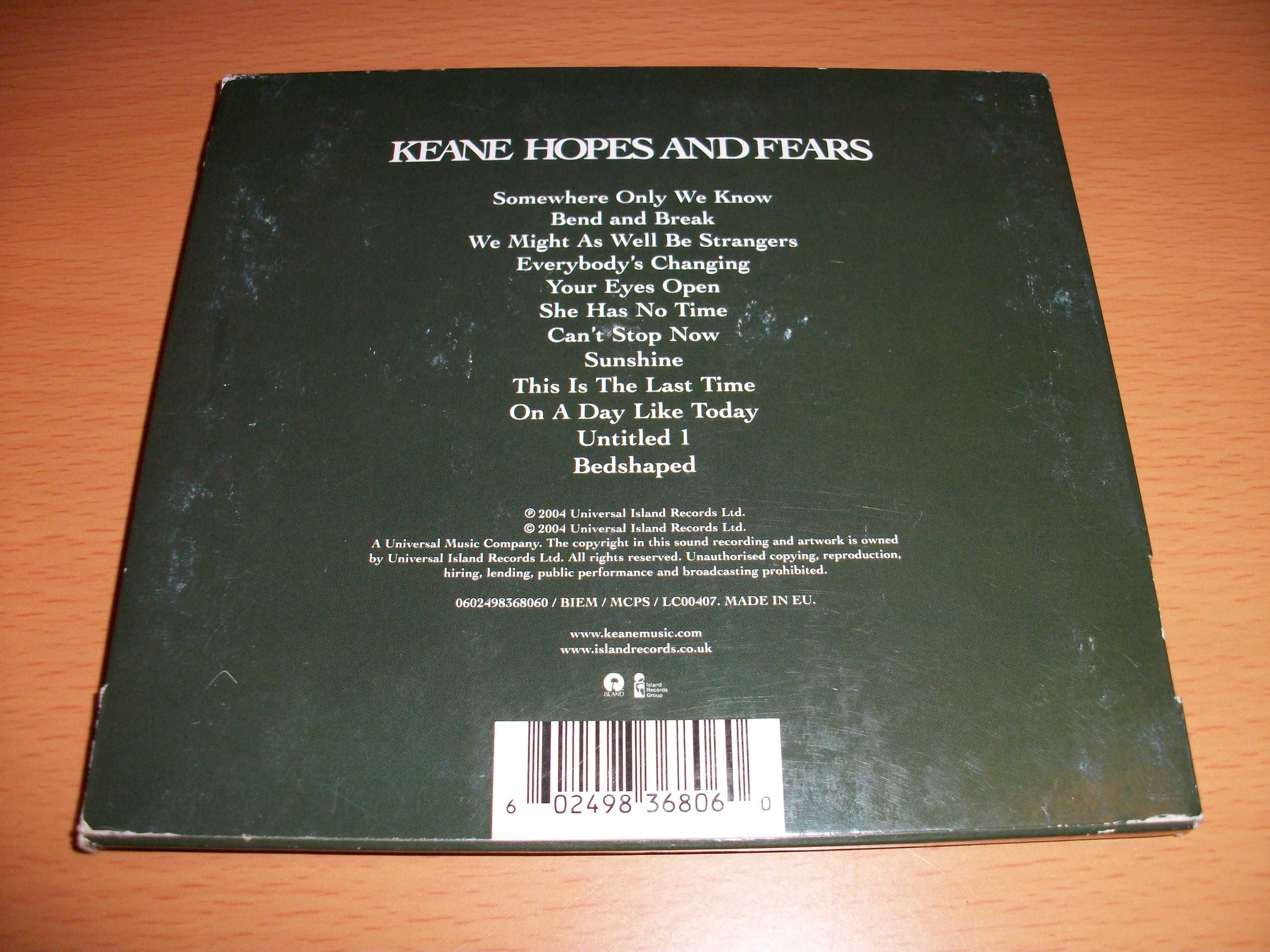 CD Keane Hopes and Fears