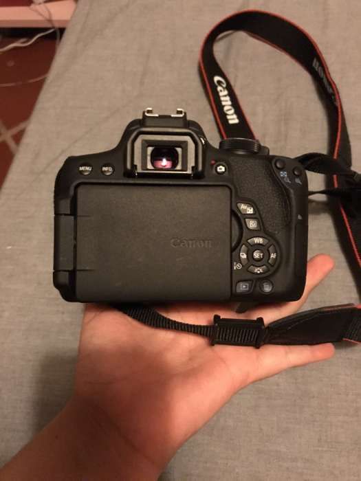 canon 750d Vendo objetiva EF-S 18-55 IS STM ou troco