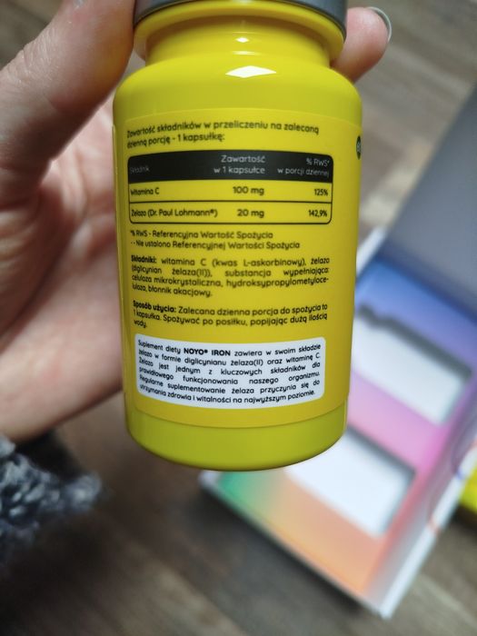 Noyo pharm Iron suplement diety żelazo + witamina C