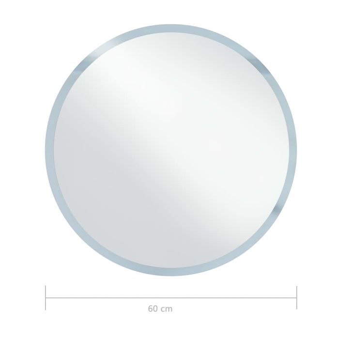 vidaXL Lustro łazienkowe z LED, 60 cm