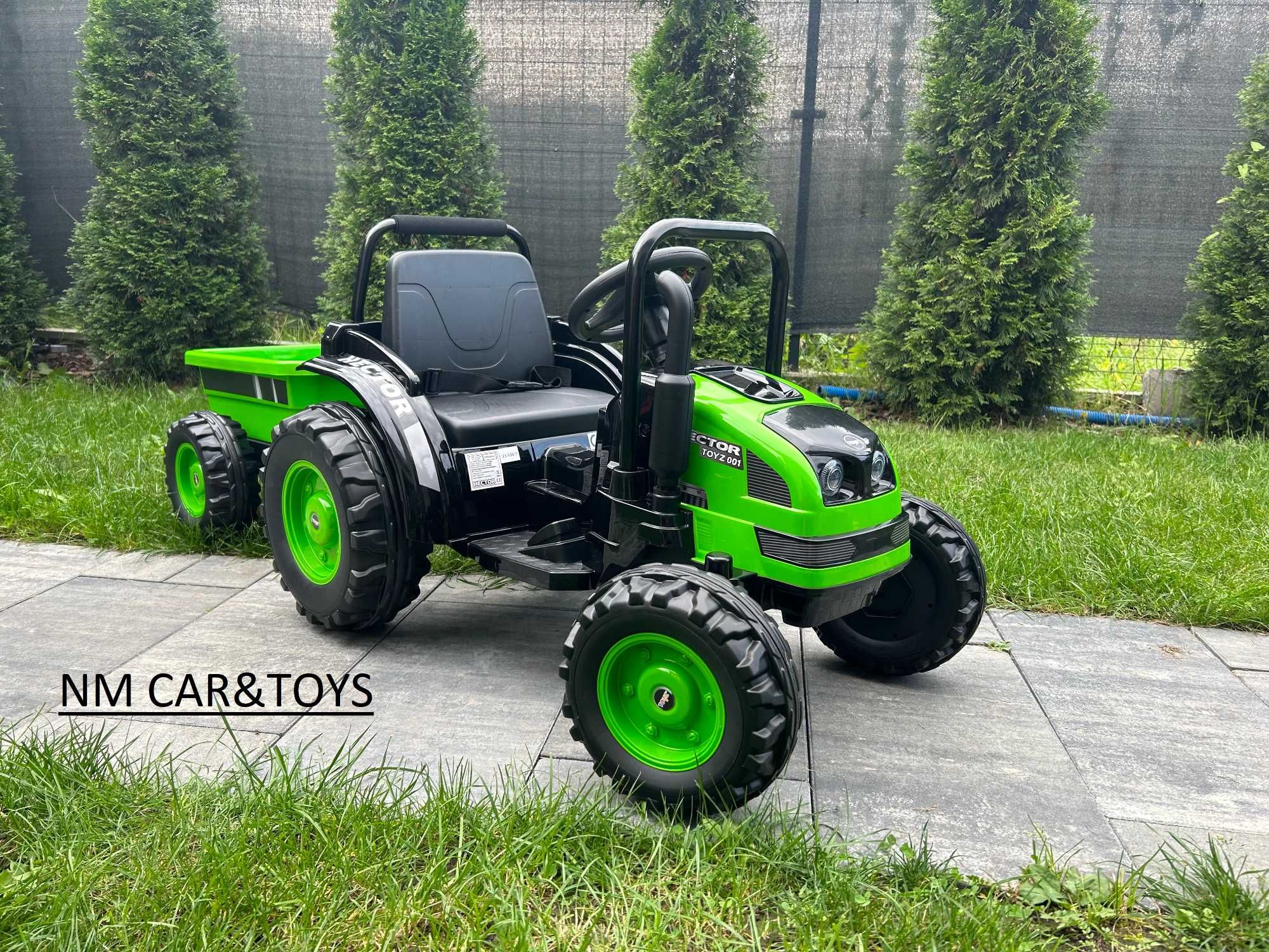 Duży TRAKTOR HECTOR Auto na akumulator Pilot EVA pojazd samochód