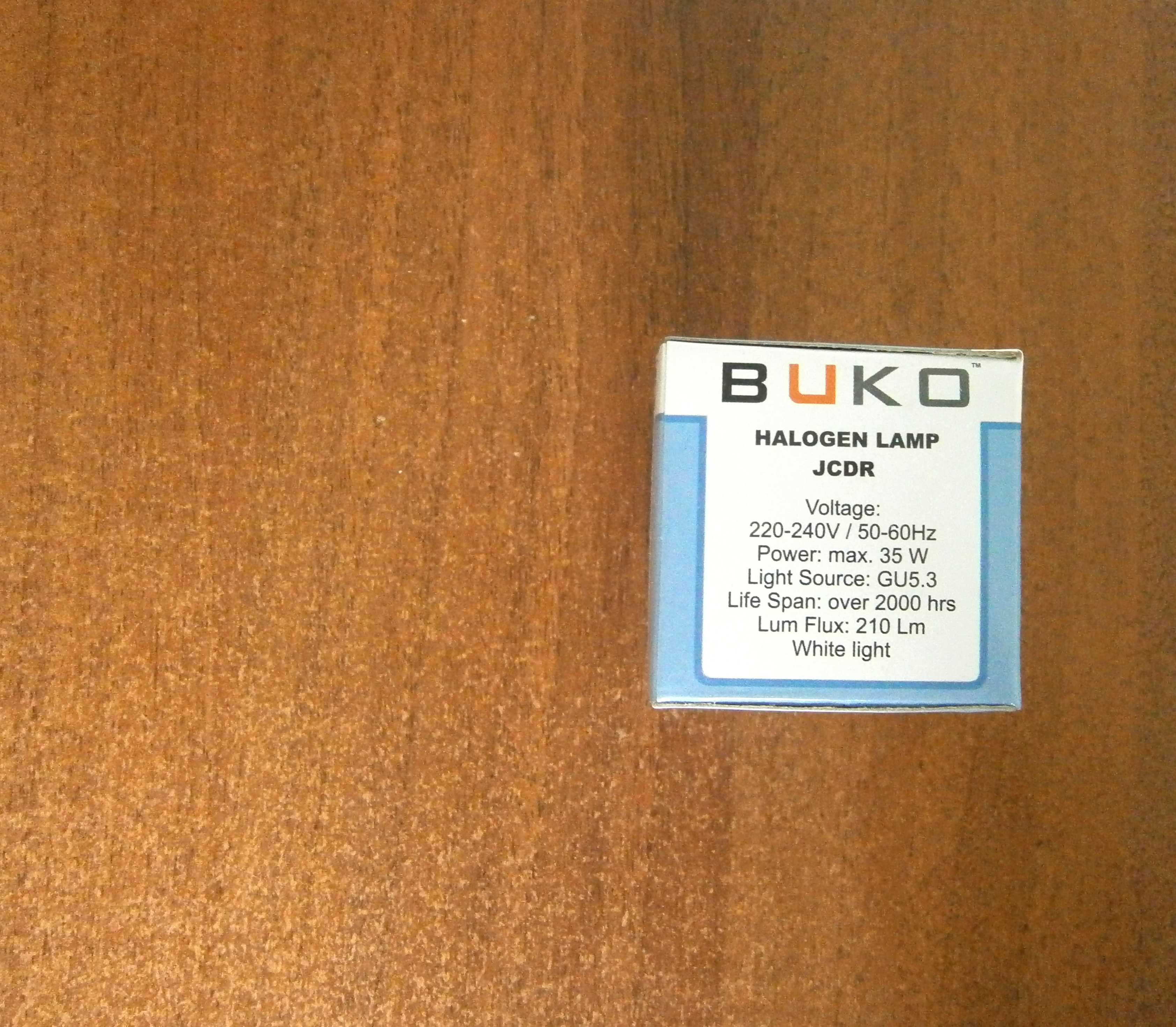 Лампа галогенная BUKO JCDR 35W 220V GU5.3