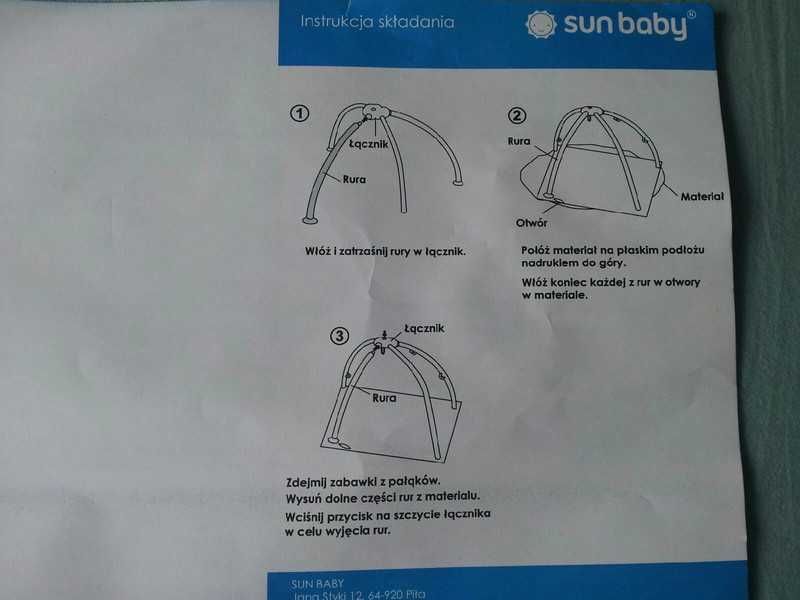 Mata  edukacyjna Sun baby dla niemowlaka