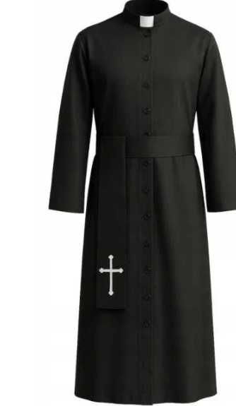 Strój Księdza Karnawał Halloween Sutanna XL Dla Dorosłych Kostium