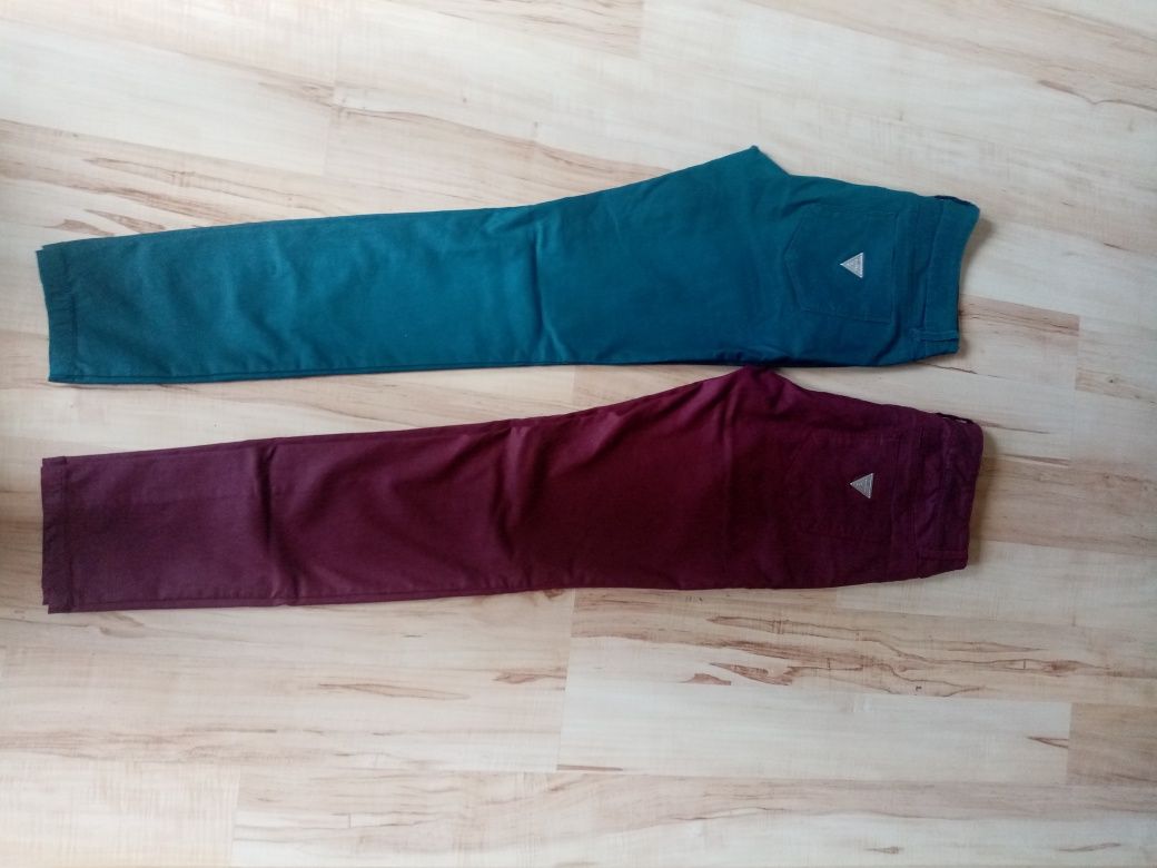 2 pary Spodnie Guess Woskowane 38/40