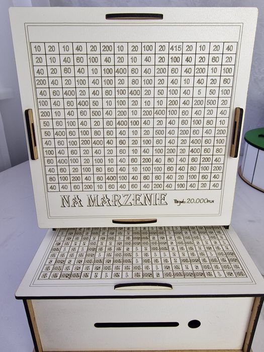 Skarbonka wykreślana docelowa