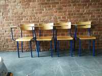Krzesło szkolne ze stolikiem