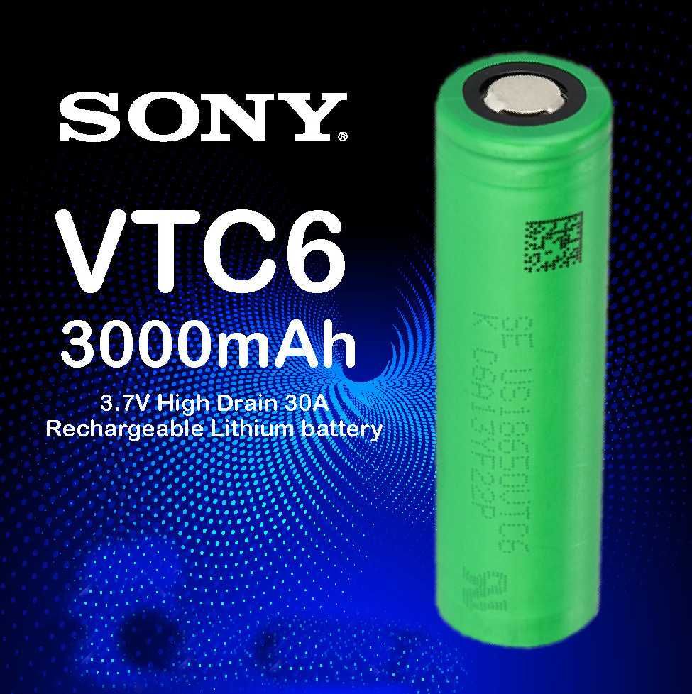 Аккумулятор высокотоковый 18650 Sony VTC 6 3000 mah (30А)