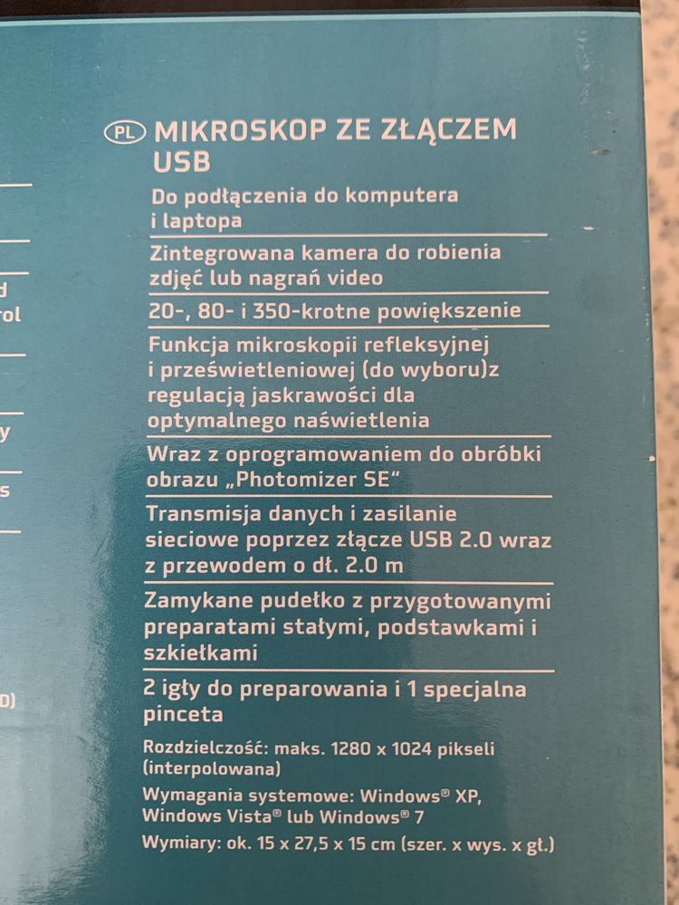 USB Mikroskop dla dzieci ale do nauki