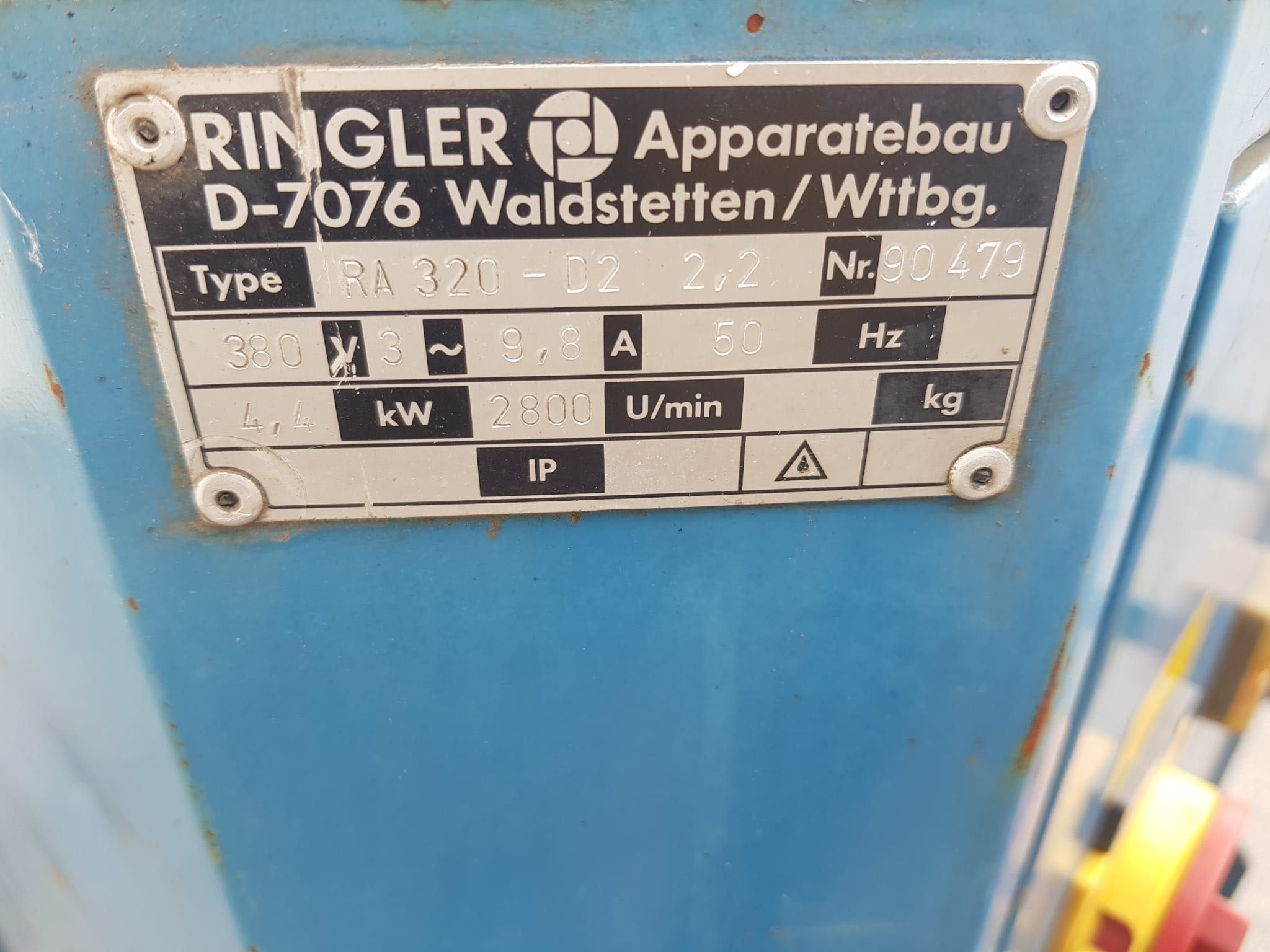 Ringler RA 320 odciąg odkurzacz wiórów i opiłków metali