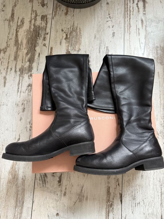 Шкіряні ботфорди Fabio Rusconi