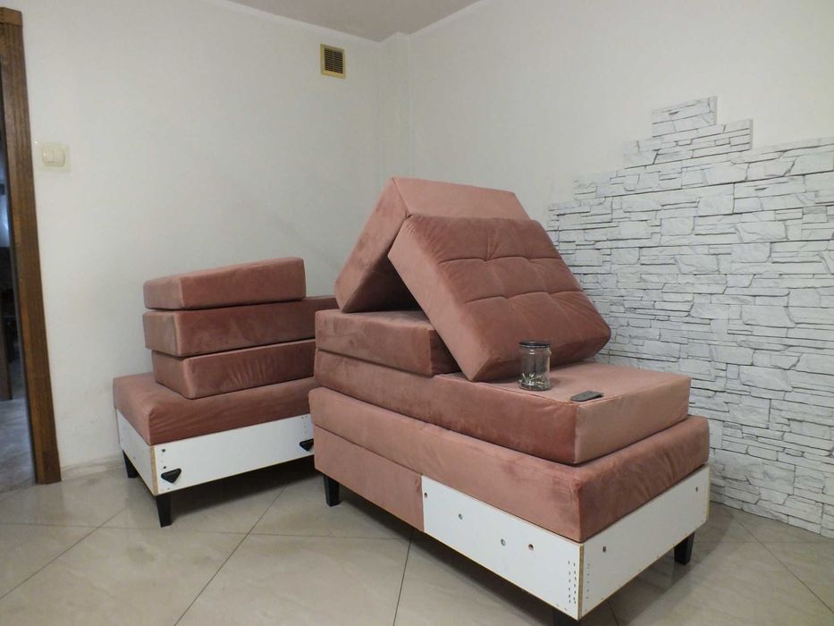 Narożnik z funkcją spania roczny mało używany