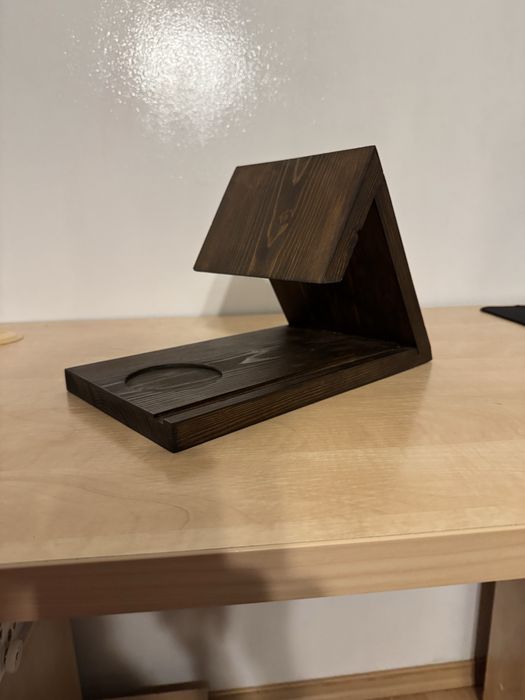 Stojak na książki podstawka drewniana