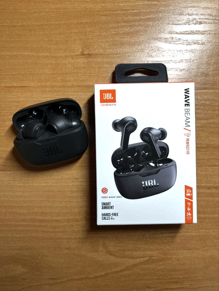 Навушники вкладиші бездротові TWS JBL Wave Beam Black