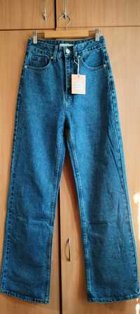 Женские джинсы, хлопок, модель трубы, размер 25