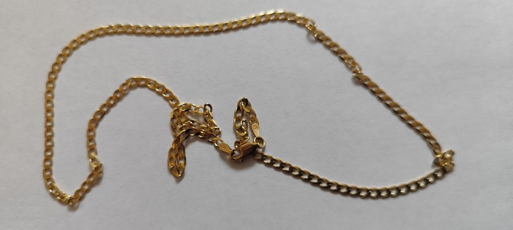 Złoty łańcuszek pancerka 333