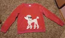 Malinowa bluza z polaru SAVIDA - uroczy pies pudel EUR 42