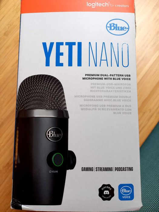 Microfone Yeti Nano Blue Logitech