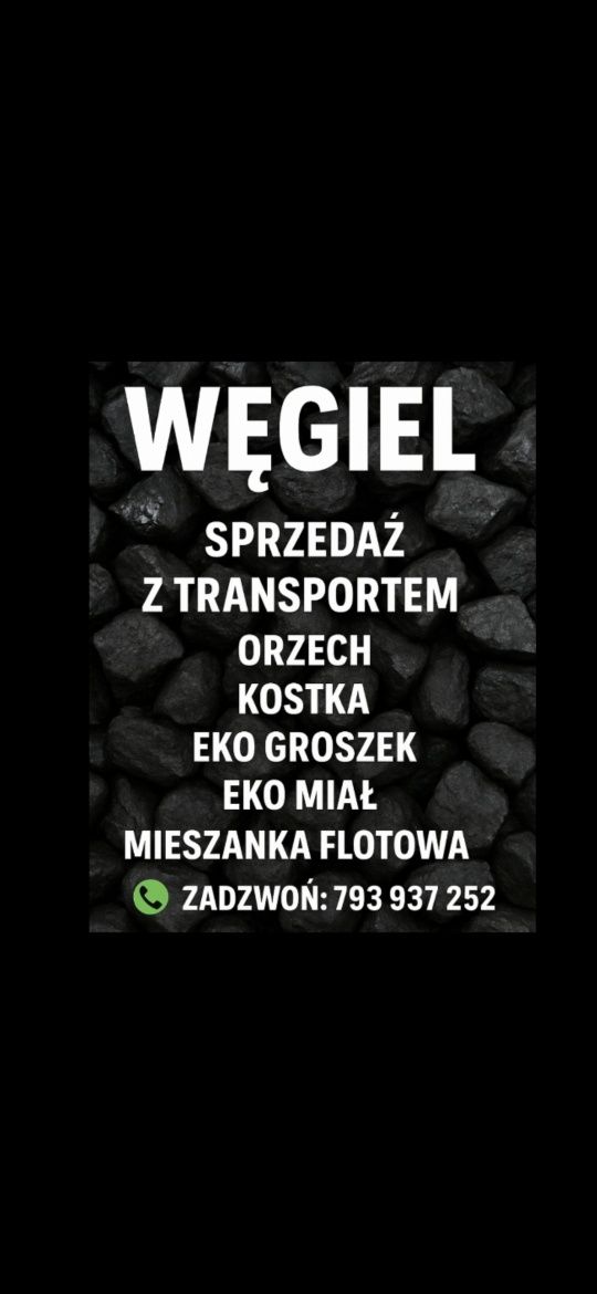 Wegiel eko groszek orzech transport