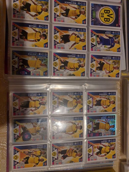 Lote de albuns de cards de futebol