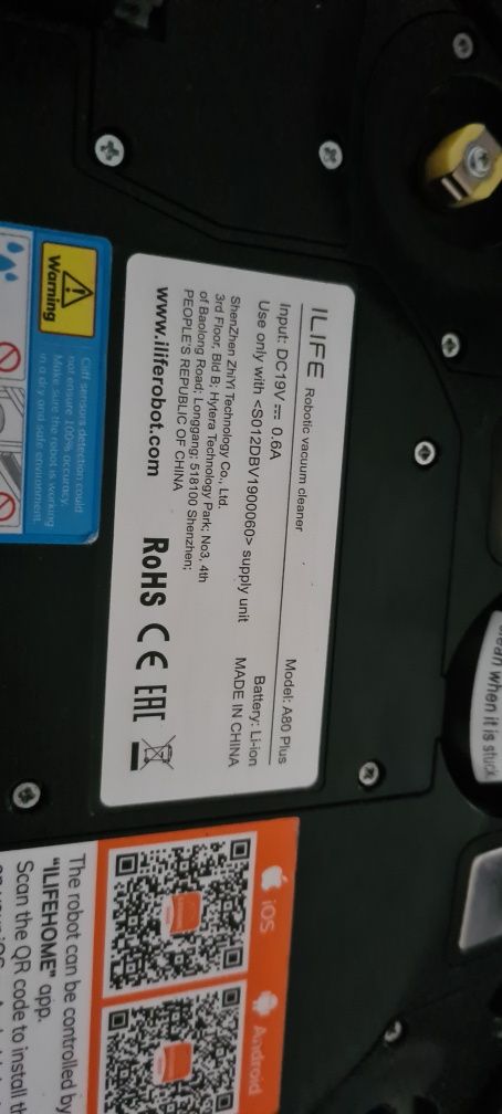 Robot sprzątający ilife v7s uszkodzony