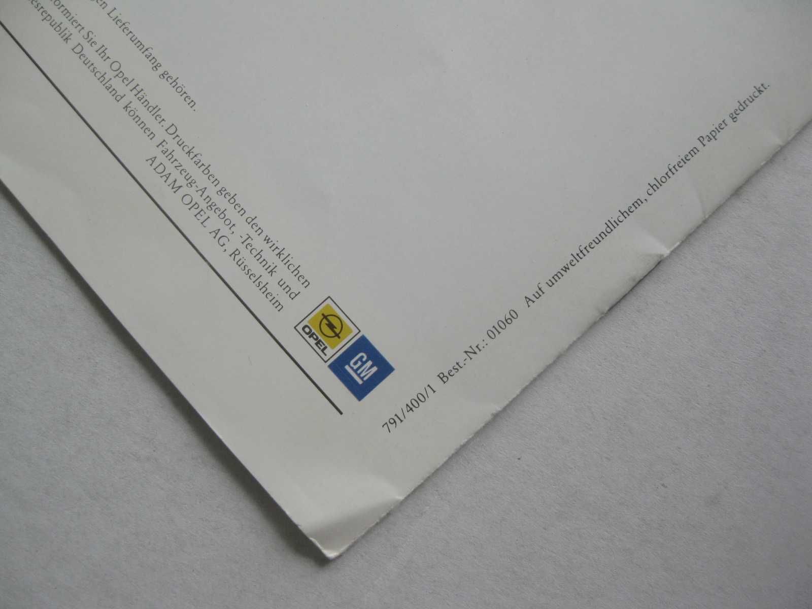 OPEL Astra F Prospekt Opel Astra I Katalog Opel Astra I Folder