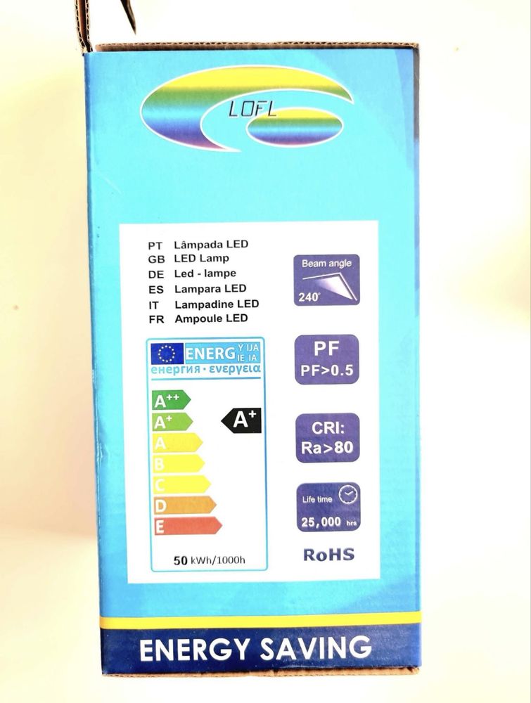 Lâmpada LED 50w Casquilho E27 / E40