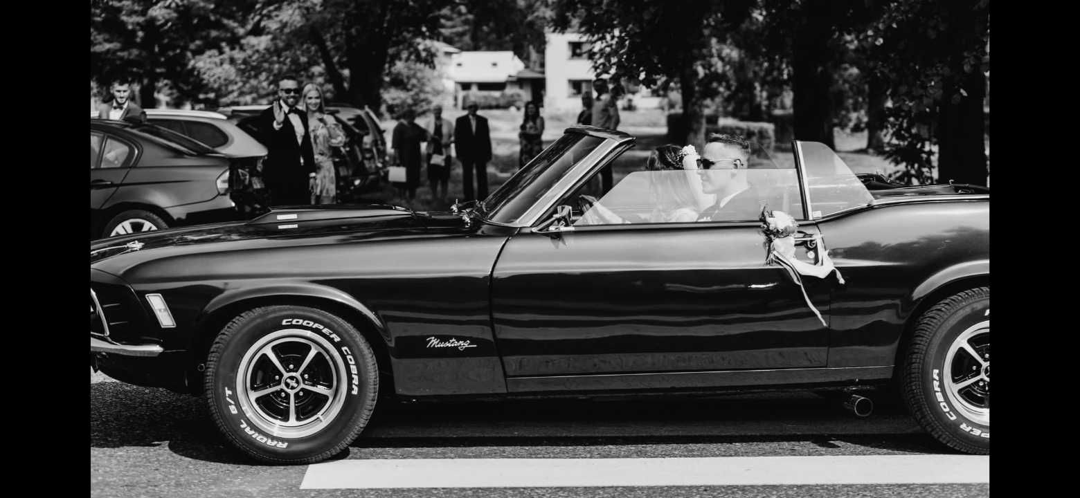 Auto Auta do ślubu Mustang wesele klasyk wolne terminy 2025 r.