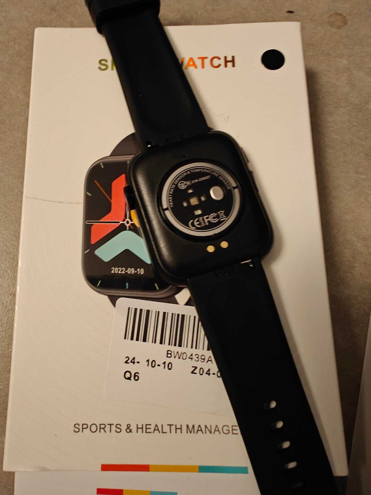 Smartwatch QX7 zegarek czarny