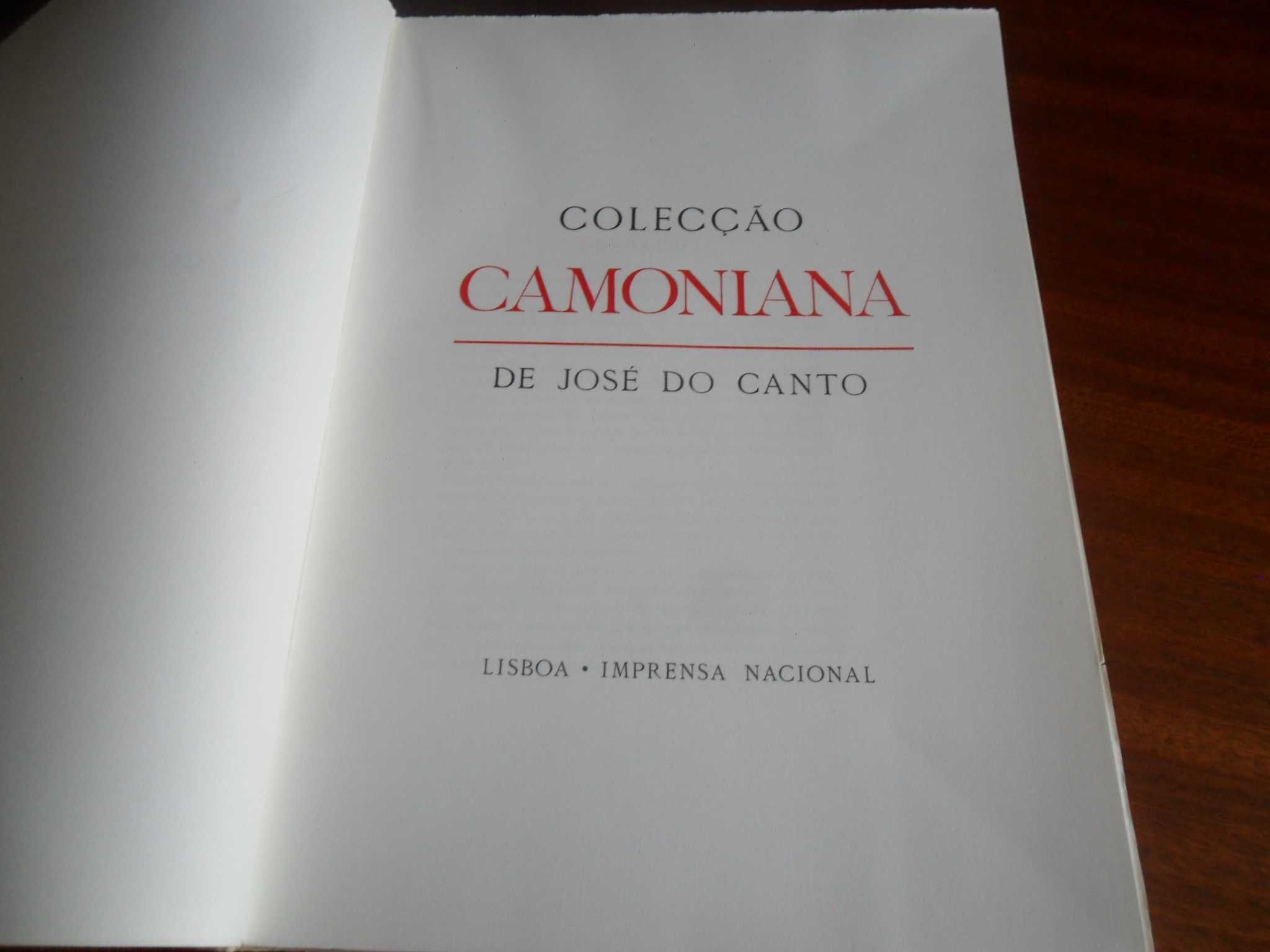 "Coleção Camoniana" de José do Canto - Edição de 1972