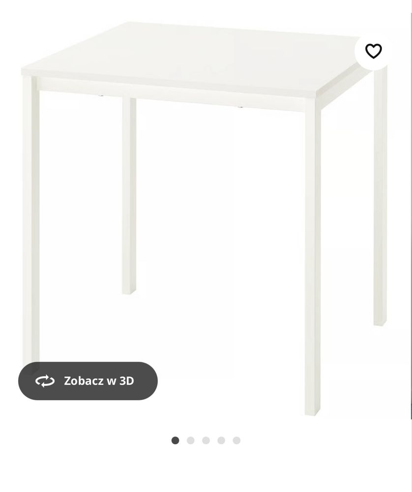 Bialy stół IKEA