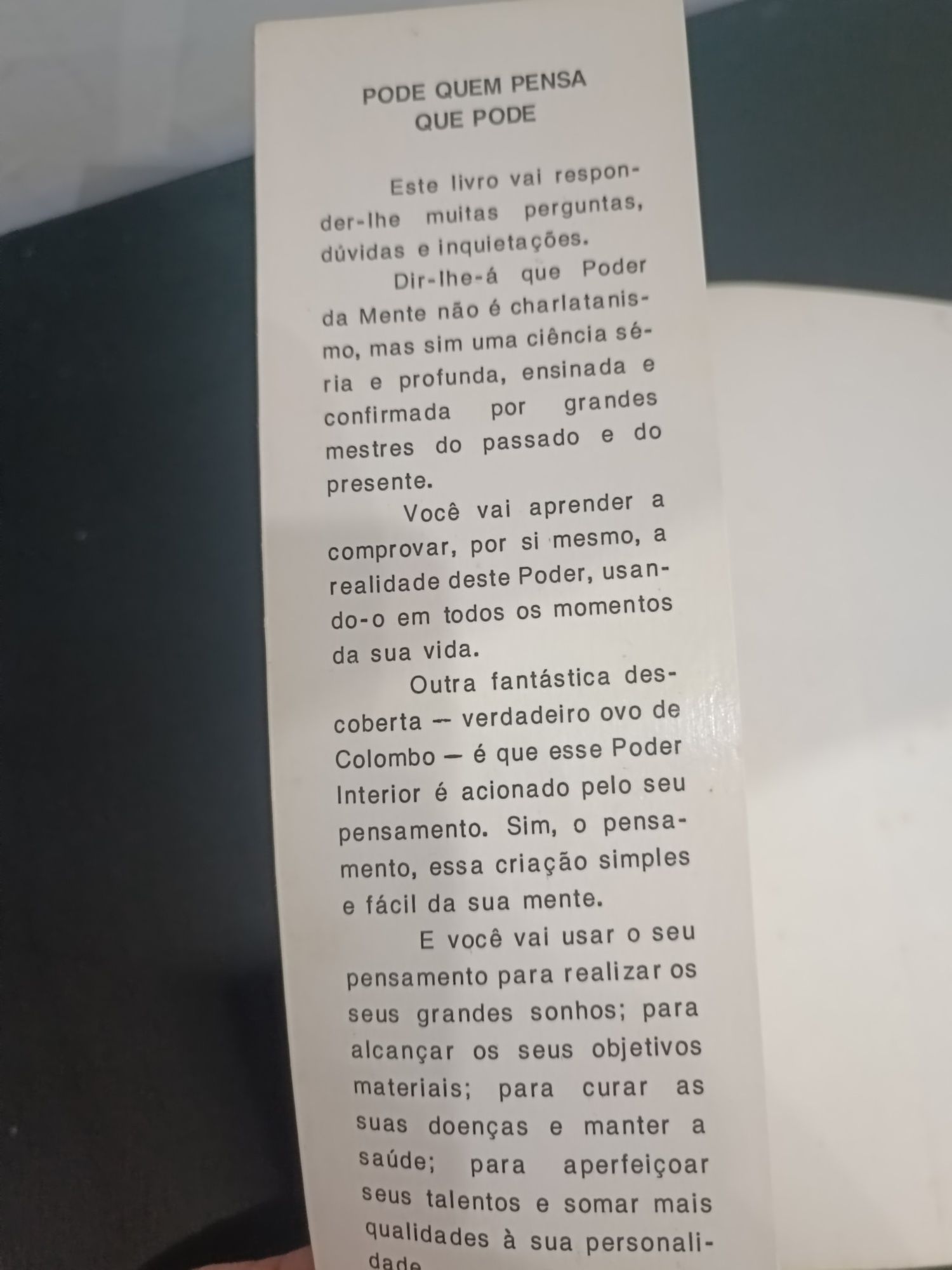 Livros de auto ajuda.