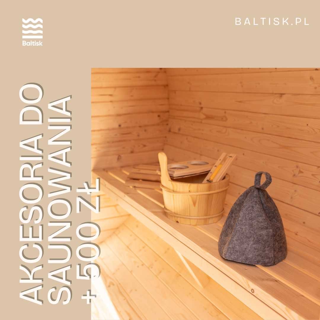 Sauna Ogrodowa Beczka Ruska Bania 200x200 cm - dobierz piec i dodatki