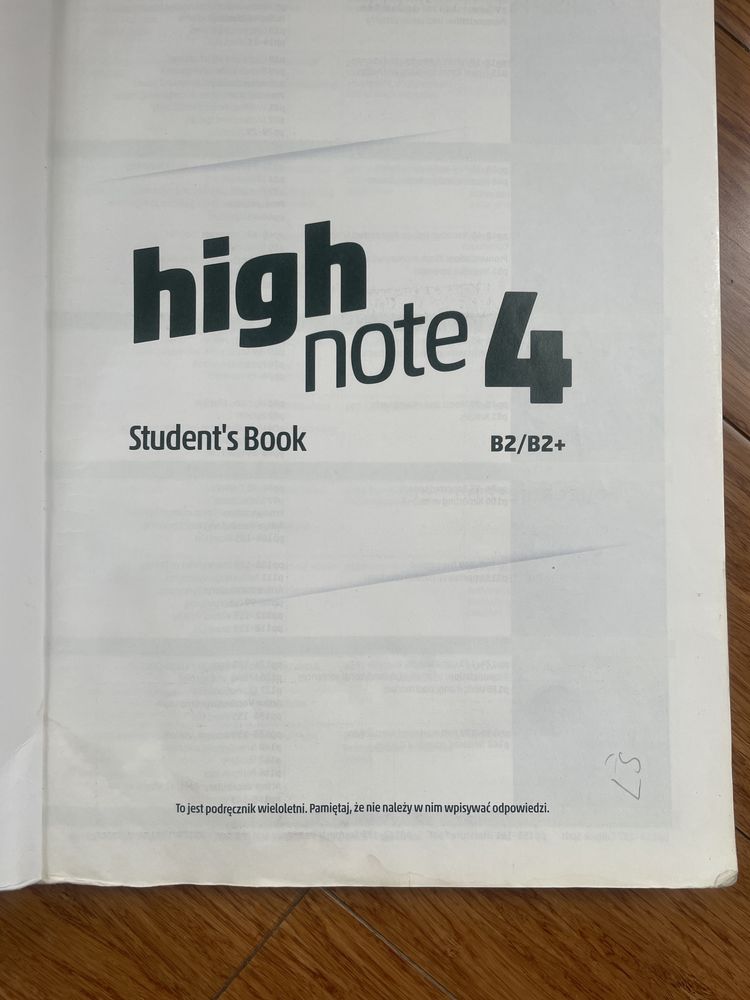 High note 4 podręcznik