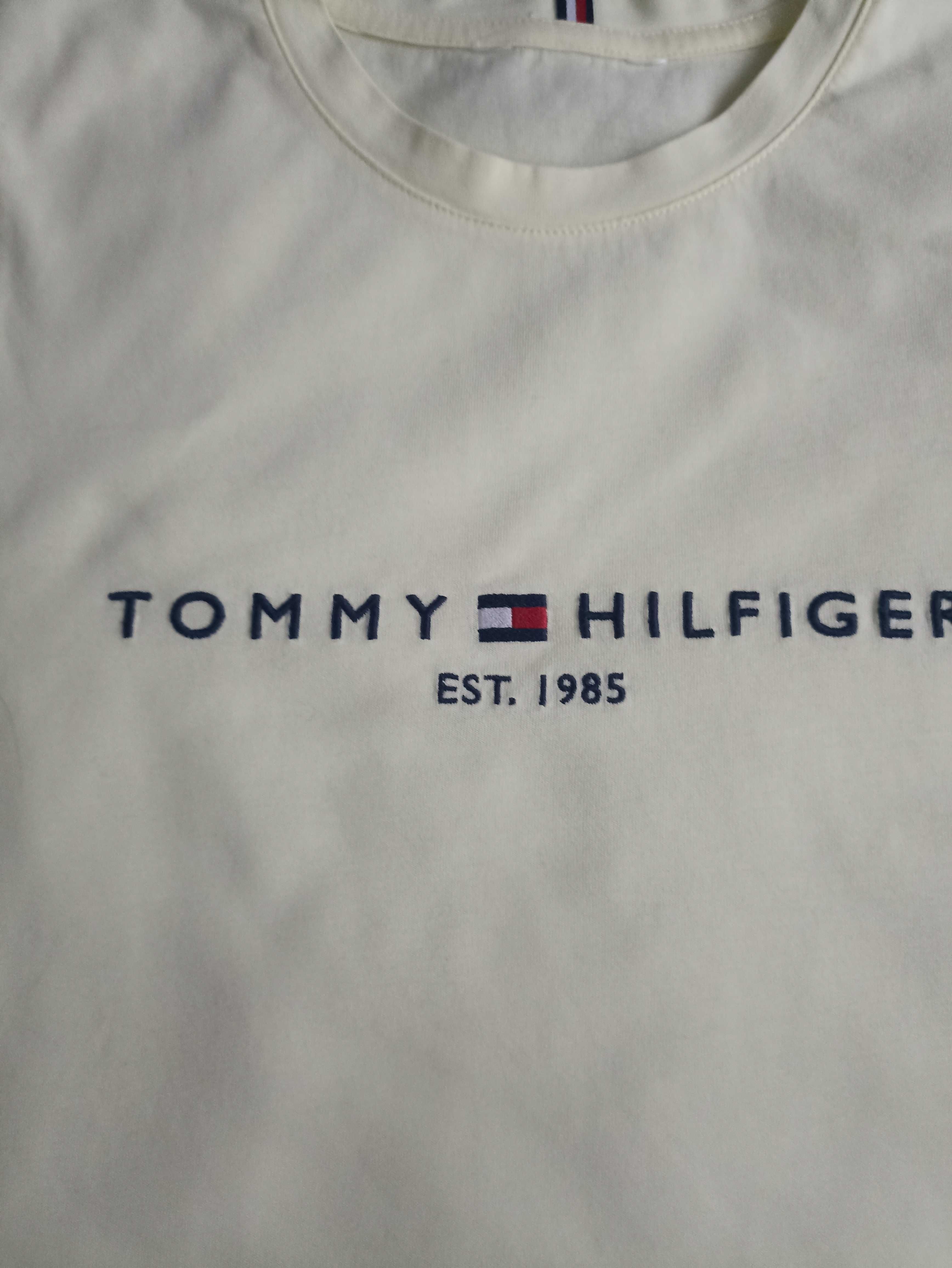 Tommy Hilfiger t-shirt damski kolor żółty rozmiar XS/S