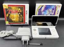 Stan Idealny. Konsola Nintendo 3DS White+2gry+Stacja dokująca. Łódź